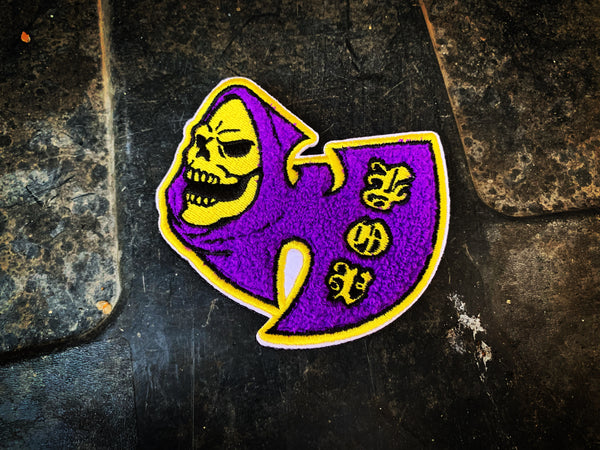 Skele-WU Chenille Patch: Purple/Gold + FREE matching BLEM patch!