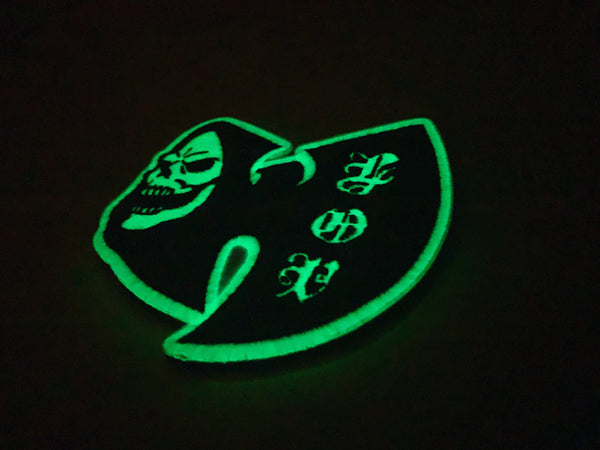 Skele-WU Chenille Patch: Purple/White (GITD) + FREE matching BLEM patch!