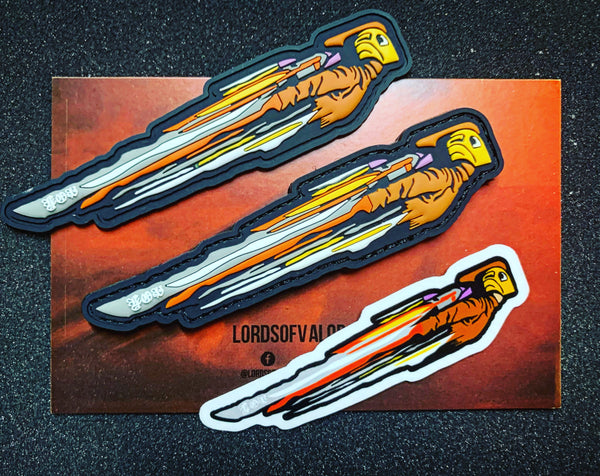 Rocketeer 3D GITD PVC Nametape Patch