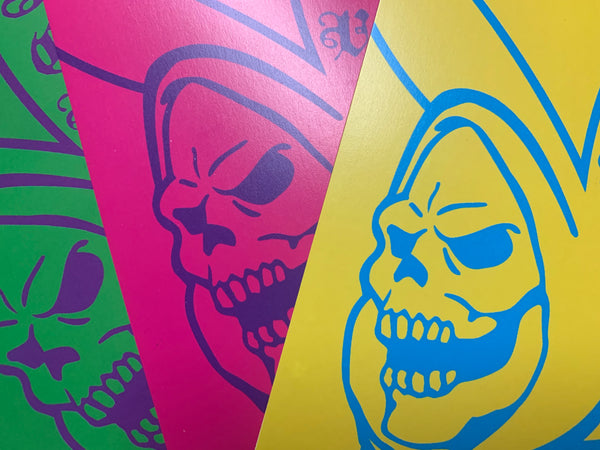 Skelboy Yellow/Baby Blue 3D Ranger Eye PVC patch