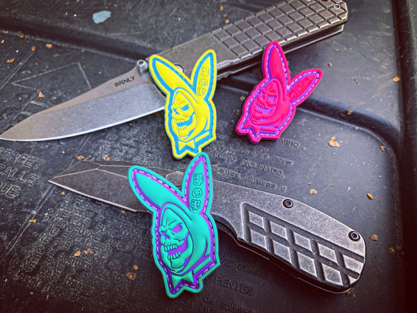 Skelboy Purple/Teal 3D Ranger Eye PVC patch