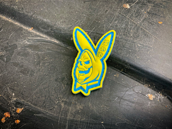 Skelboy Yellow/Baby Blue 3D Ranger Eye PVC patch