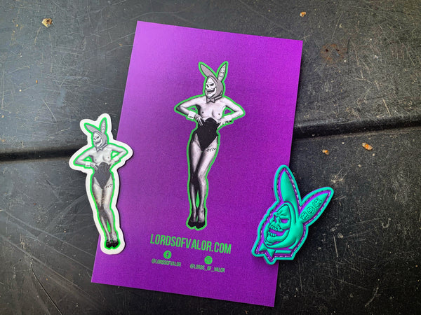 Skelboy Purple/Teal 3D Ranger Eye PVC patch