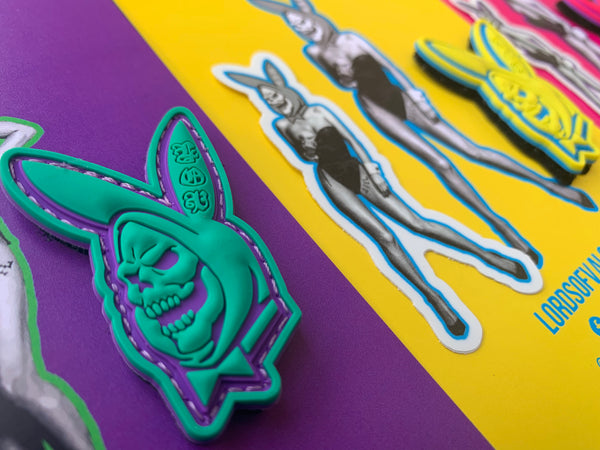 Skelboy Purple/Teal 3D Ranger Eye PVC patch
