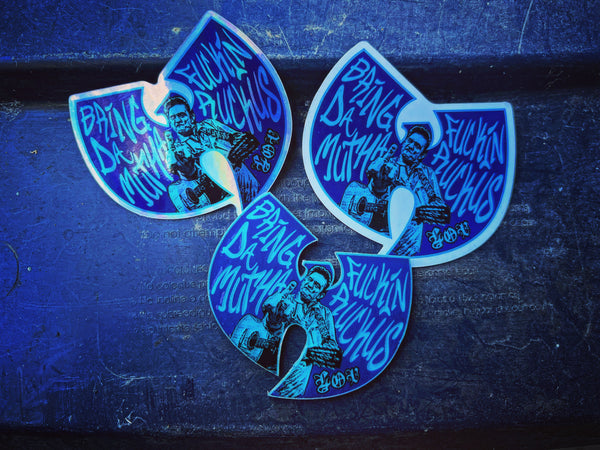 Bring Da Ruckus - Acrylic GITD patch w/ holo sticker & magnet