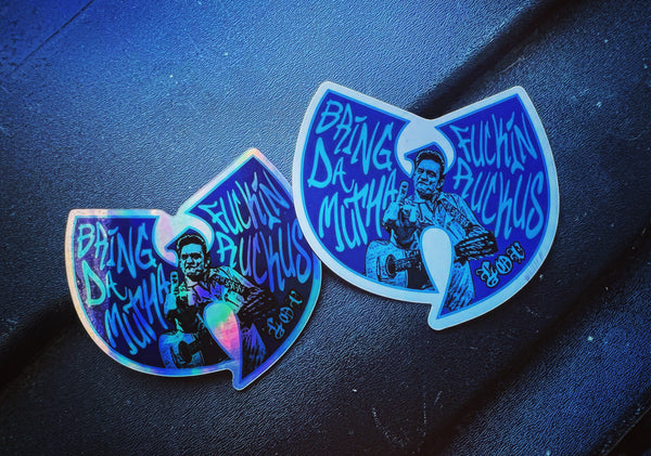 Bring Da Ruckus - Acrylic GITD patch w/ holo sticker & magnet