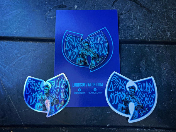 Bring Da Ruckus - Acrylic GITD patch w/ holo sticker & magnet