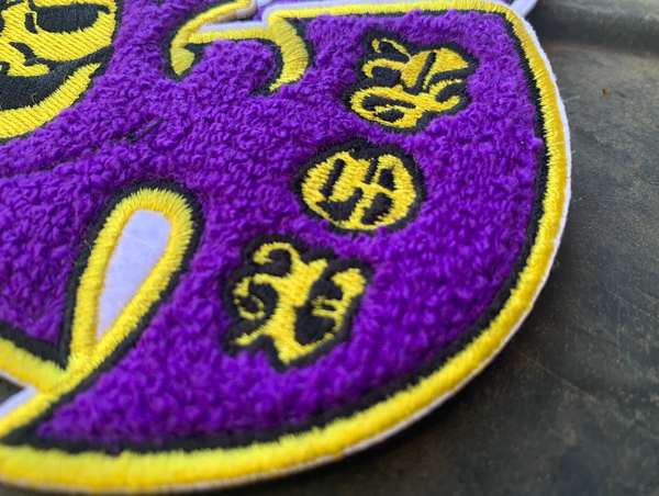 Skele-WU Chenille Patch: Purple/Gold + FREE matching BLEM patch!