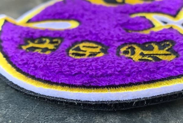Skele-WU Chenille Patch: Purple/Gold + FREE matching BLEM patch!