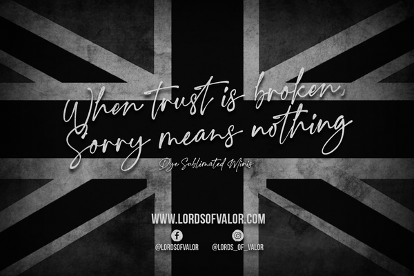 When Trust is Broken, Sorry Means Nothing - 1.75” mini patch sets