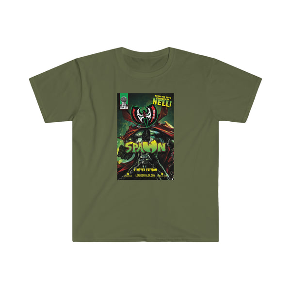 SpawnWU Green Comic Cover - Unisex Softstyle T-Shirt