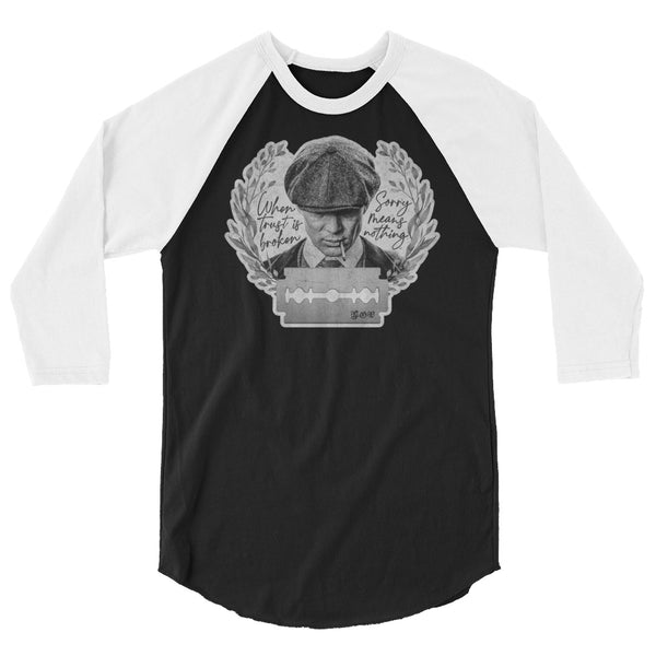 Sorry Means Nothing - Classic Baseball Raglan
