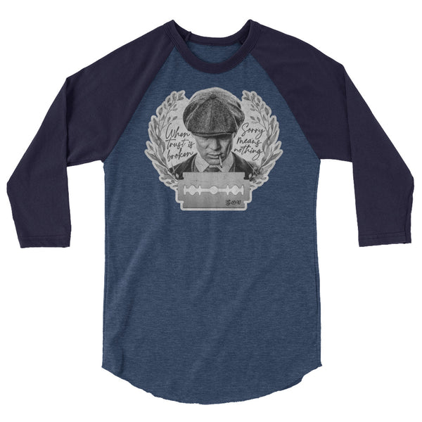 Sorry Means Nothing - Classic Baseball Raglan