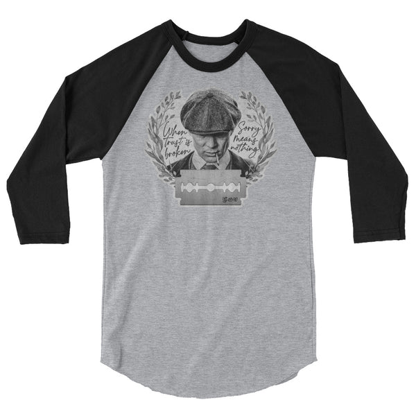 Sorry Means Nothing - Classic Baseball Raglan