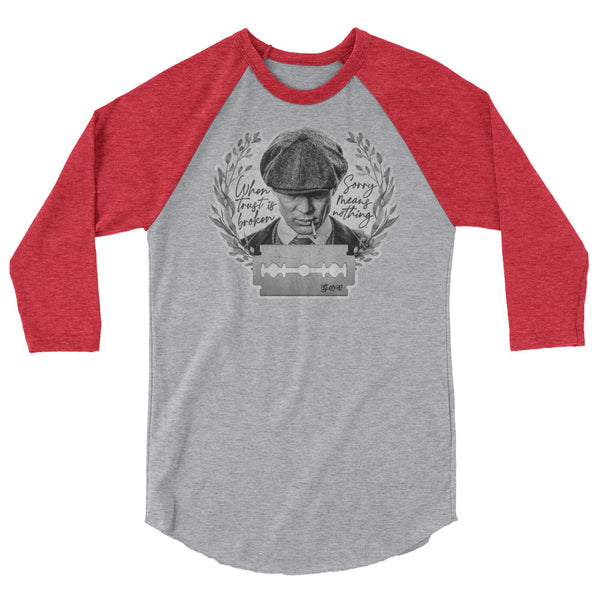 Sorry Means Nothing - Classic Baseball Raglan