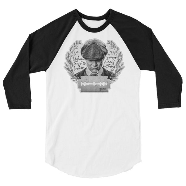 Sorry Means Nothing - Classic Baseball Raglan