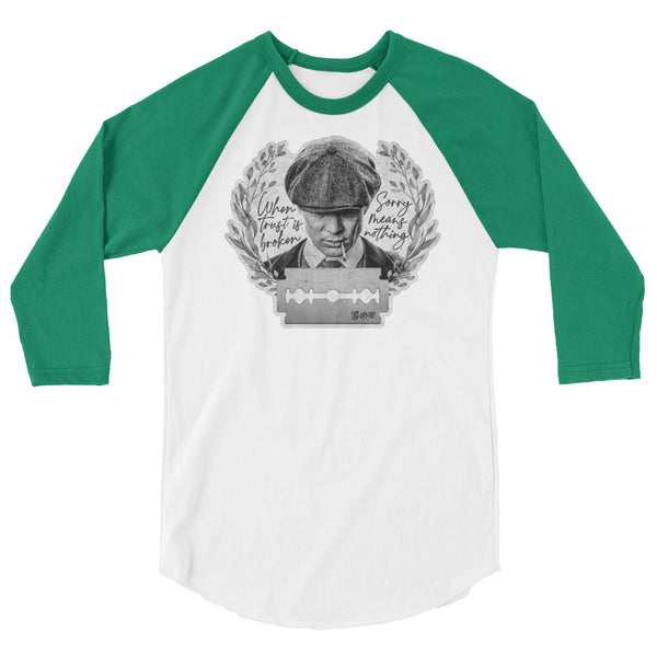 Sorry Means Nothing - Classic Baseball Raglan