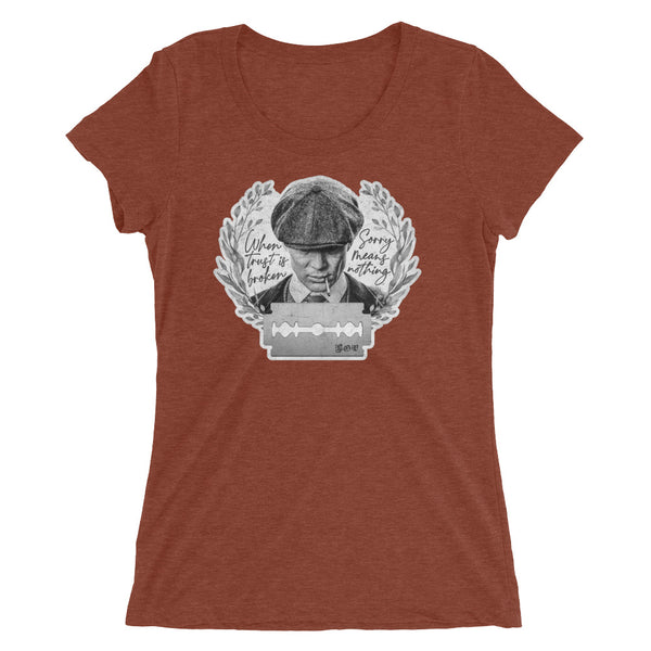 Sorry Means Nothing - Ladies' short sleeve t-shirt