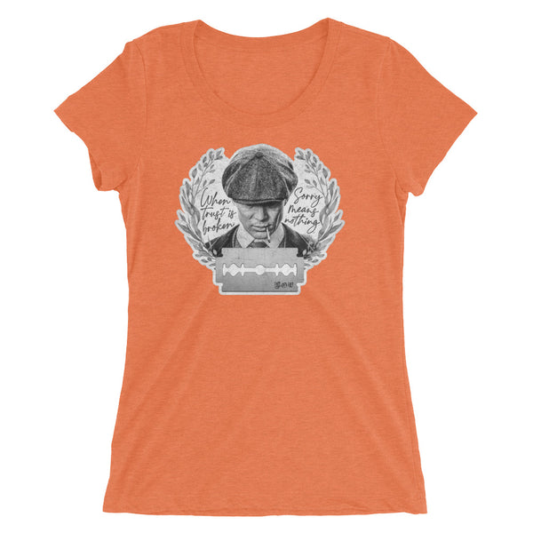 Sorry Means Nothing - Ladies' short sleeve t-shirt