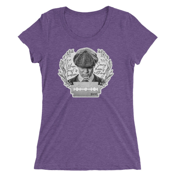 Sorry Means Nothing - Ladies' short sleeve t-shirt