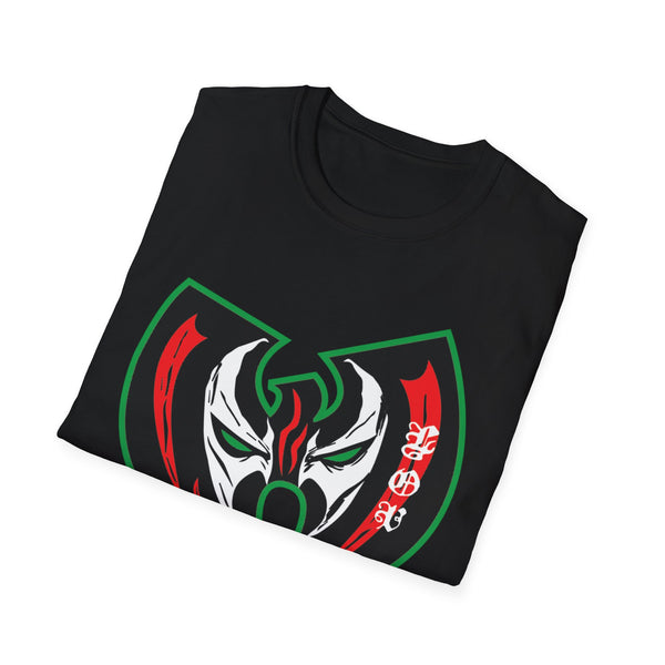 SpawnWu Mask Logo T-Shirt — Urban Hip-Hop Streetwear Tee