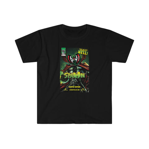 SpawnWU Green Comic Cover - Unisex Softstyle T-Shirt