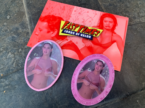 Fast Times Lenticular Patch and Lenticular Sticker set
